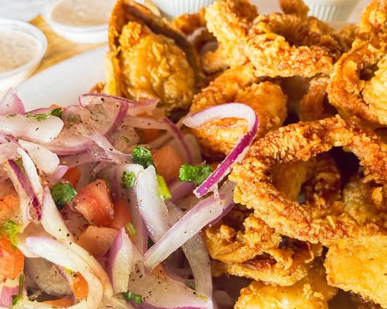 Order Fried Mixed Seafood (Jalea personal) food online from La Granja store, Winter Park on bringmethat.com