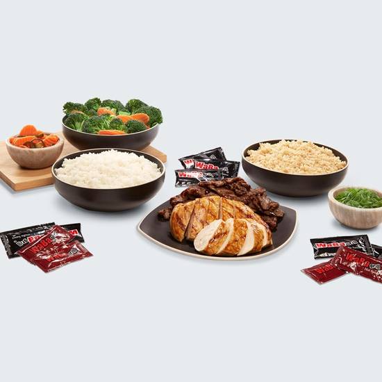 Order White Meat Chicken & Rib-Eye Steak Family Meal food online from Waba Grill store, Claremont on bringmethat.com