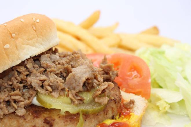 Order Godfather Burger food online from Firehouse Steak & Lemonade store, Chicago on bringmethat.com