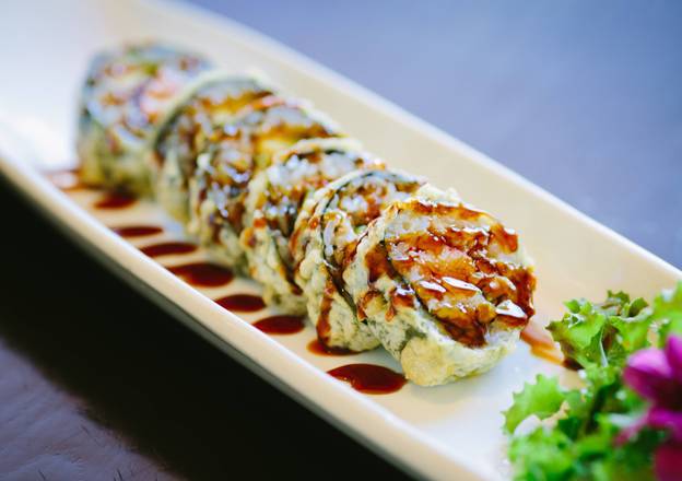 Order Crispy Eel Roll(6 pcs) food online from Sushi Pirate store, North Aurora on bringmethat.com