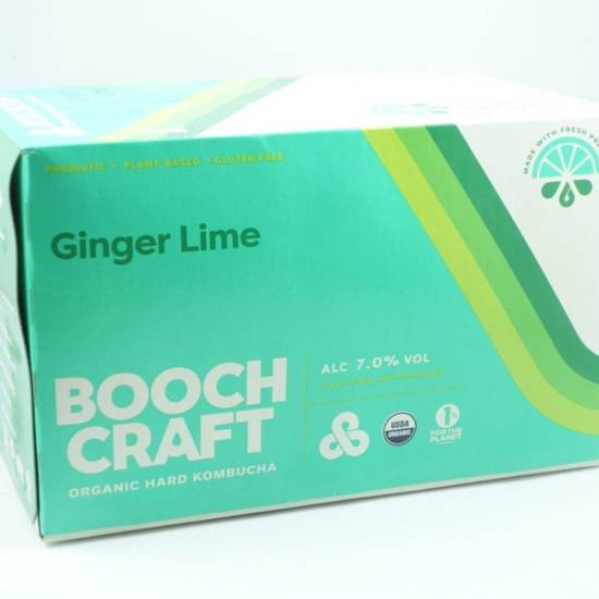 Order Boochcraft - Ginger Lime food online from Santa Monica Liquor store, Santa Monica on bringmethat.com