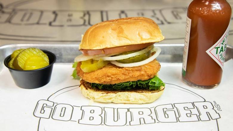 Order Fried Chicken Sandwich food online from Go Burger store, Ridge on bringmethat.com