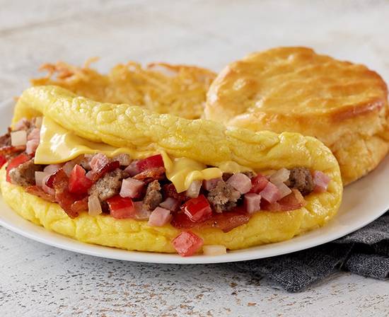 Order Omelet-Meat Lover's food online from Huddle House store, Cleveland on bringmethat.com