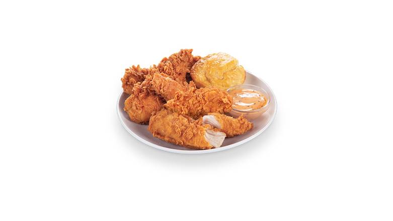 Order 6 Pieces Cajun Tender and Biscuit food online from Starbird Chicken store, Oakland on bringmethat.com