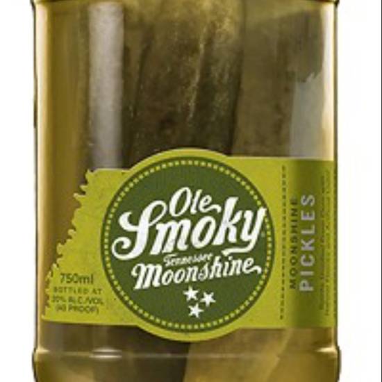 Order OLE SMOKY MOONSHINE PICKLES 750ML 20%ABV food online from Princess Liquors store, Port Saint Lucie on bringmethat.com