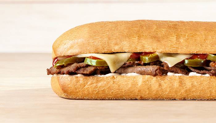 Order 6" Jalapeno Cheddar Cheesesteak Sub (537cal) food online from QuickChek store, Howell on bringmethat.com