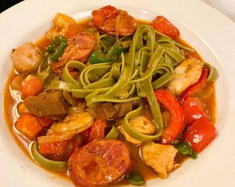 Order Pasta Jambalaya food online from Mr. B's Bistro store, New Orleans on bringmethat.com
