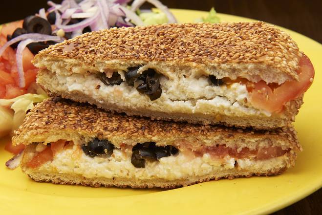 Order Feta Panini food online from Sunflower Cafe store, Lawrence on bringmethat.com