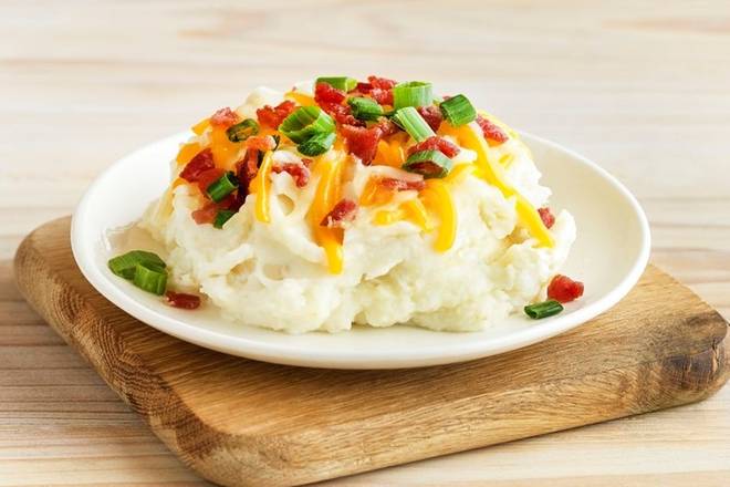 Order Loaded Mashed Potatoes food online from Aussie Grill store, San Diego on bringmethat.com