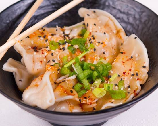 Order Steamed Chili Oil Dumplings* food online from Senzu NoodleBar store, West Melbourne on bringmethat.com