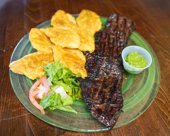 Order Churrasco a la Chimichurri / Skirt Steak with Chimichurri Sauce. food online from Dominican Power store, Bayonne on bringmethat.com