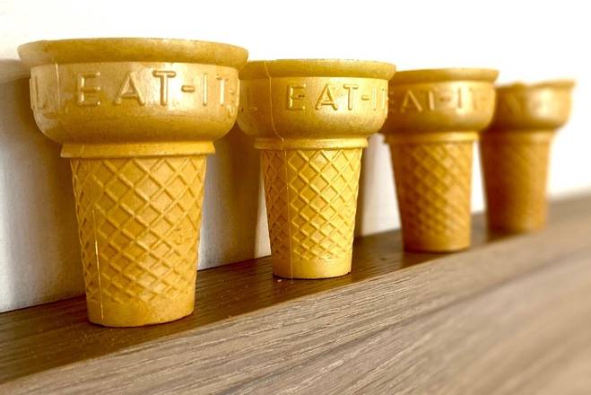 Order 4 Pack of Cake Cones food online from High Point Creamery store, Denver on bringmethat.com