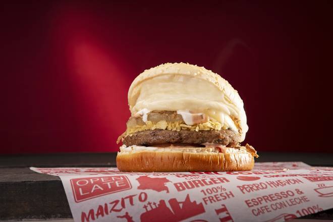 Order Gordo Burger (Double Meat) food online from La Perrada Del Gordo store, Port Saint Lucie on bringmethat.com