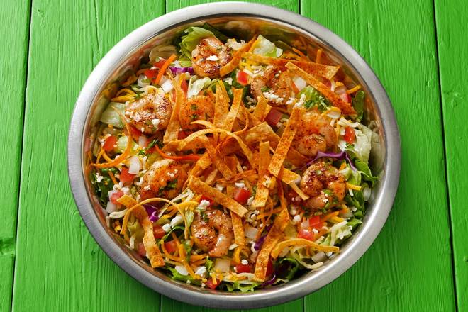 Order Grilled Shrimp Salad  food online from Fuzzy's Taco Shop store, Beaumont on bringmethat.com