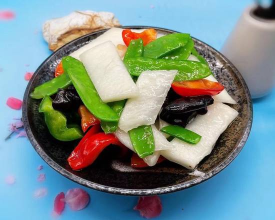 Order 山药小炒 Chinese yam stir fry fungus snow peas food online from Fashion Wok store, Sunnyvale on bringmethat.com