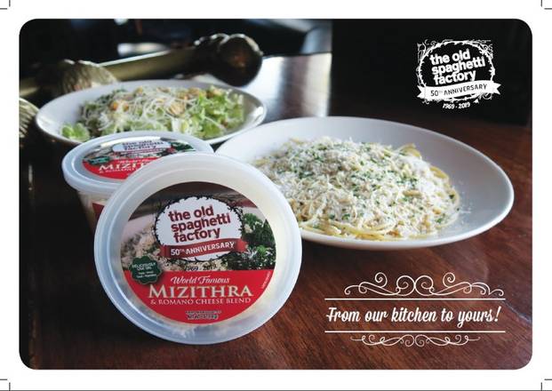 Order 5 oz. container Mizithra Cheese food online from Old Spaghetti Factory store, Hillsboro on bringmethat.com