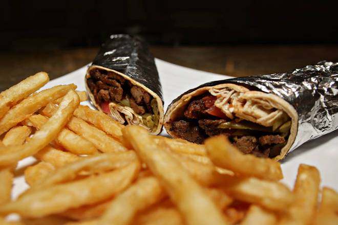 Order Beef Shawarma Sandwich food online from Cafe Layal store, HOUSTON on bringmethat.com