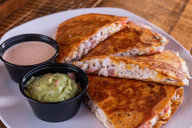 Order Pulled Chicken Quesadilla food online from Carolina Ale House store, Jacksonville on bringmethat.com
