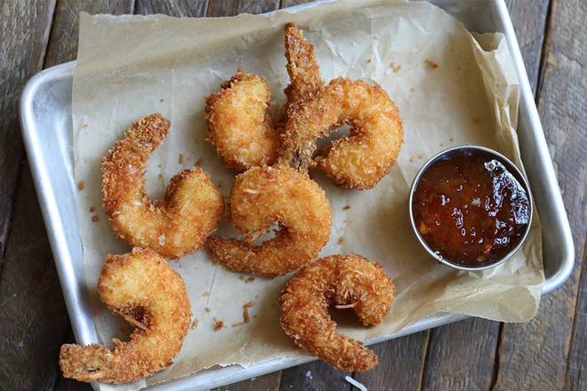 Order Jumbo Coconut Shrimp food online from Lazy Dog Restaurant & Bar store, Boca Raton on bringmethat.com