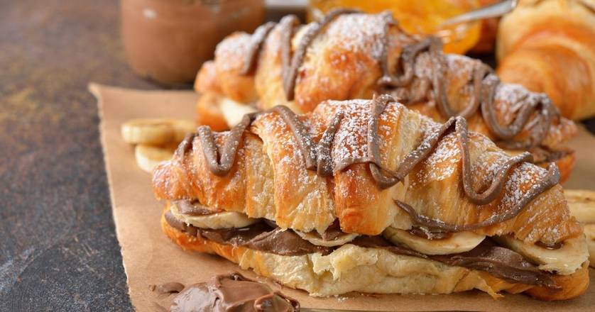 Order BANANA CHOCO FRENCH CROISSANT food online from Amore Pizzeria store, Clearwater on bringmethat.com