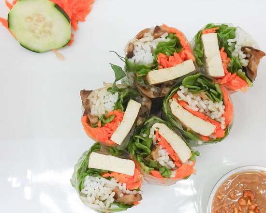 Order Vegan Spring Rolls (3 Rolls) food online from #9togo store, Long Beach on bringmethat.com