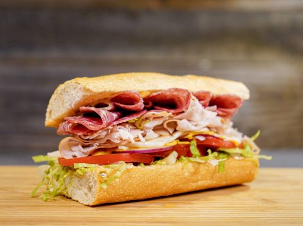 Order Turkey and Dry Salami Sandwich  food online from Sourdough & Co. store, West Sacramento on bringmethat.com