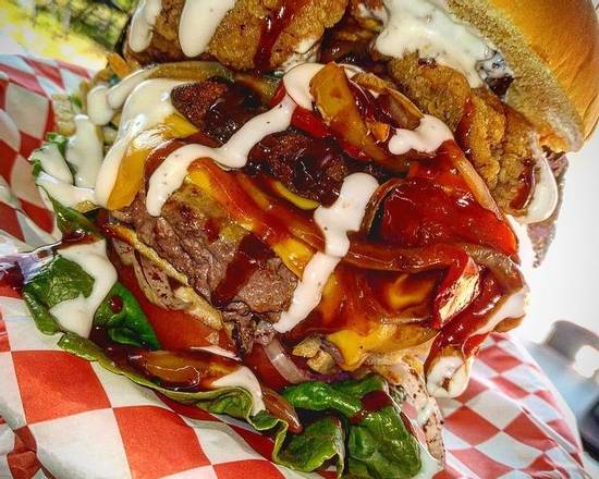 Order Shik-Shak Burger (Hamburguesa Shik-Shak) food online from Shik store, Miami on bringmethat.com