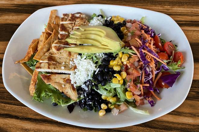 Order Southwest Salad w/Chicken (GF) food online from Kerbey Lane Cafe store, Austin on bringmethat.com