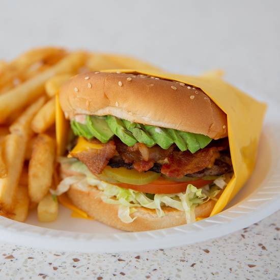 Avocado Bacon Burger combo