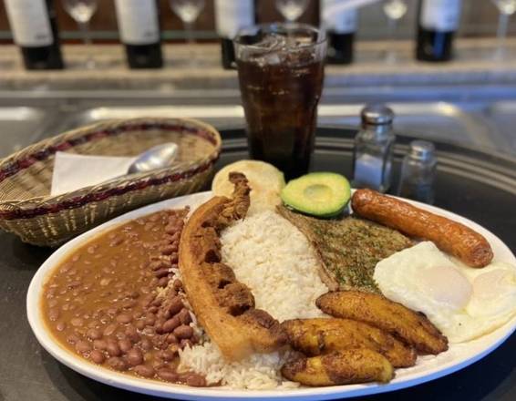 Order Oferta!!! Bandeja Paisa + 1 Coca Cola Gratis food online from Medellin Restaurant store, Coconut Creek on bringmethat.com