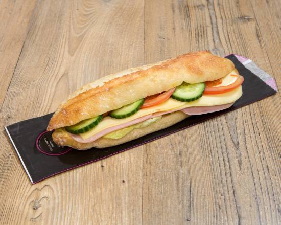 Menu sandwich jambon fromage