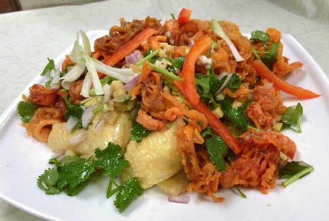 Order Tossed Half Chicken with Giant Clams food online from Asian Pearl store, Sacramento on bringmethat.com