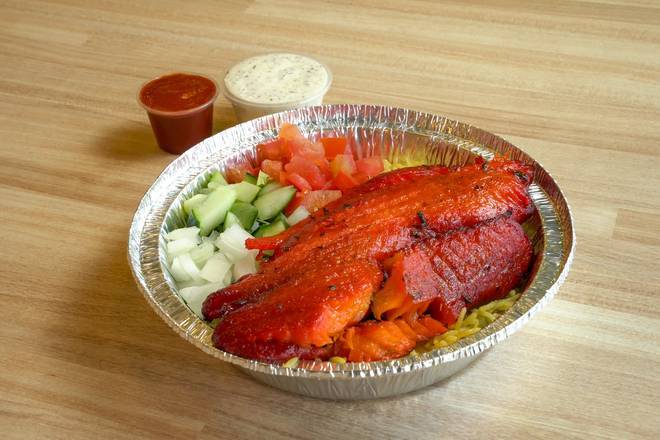 Order Fish Over Rice food online from Gyro King store, Houston on bringmethat.com