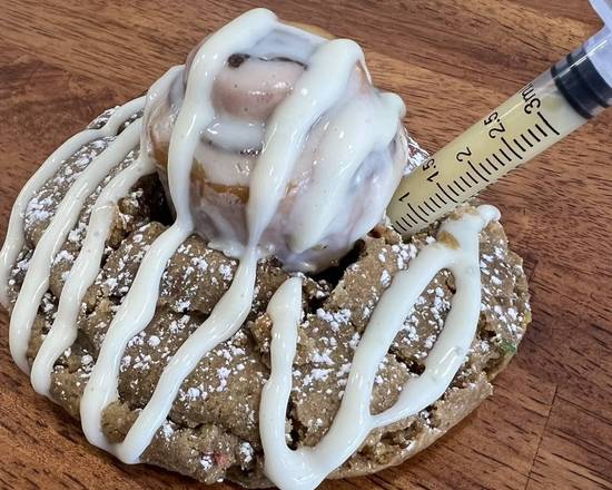 Order CINNAMON ROLL COOKIE food online from Monster Cookies store, Miami on bringmethat.com