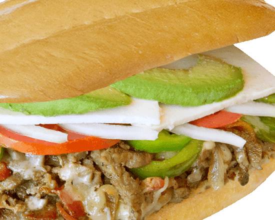 Order Torta Texana food online from Las Tortas Locas store, Chamblee on bringmethat.com