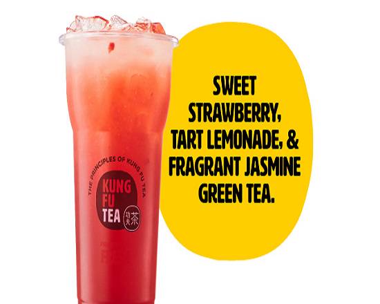 Order Strawberry Lemon Green Tea Punch food online from Kung Fu Tea store, St. Petersburg on bringmethat.com