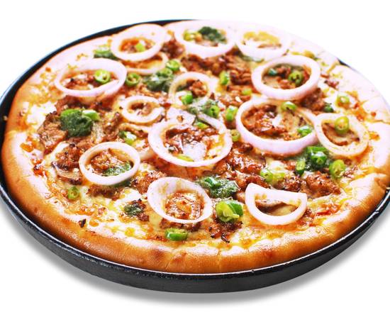 Order "Three Peppers & A Chicken" Pizza food online from Slice Of Italy store, Kent on bringmethat.com