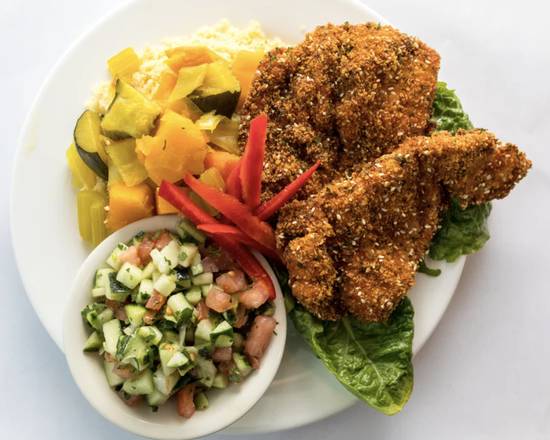 Order Schnitzel entree food online from Sababa Grill store, Teaneck on bringmethat.com