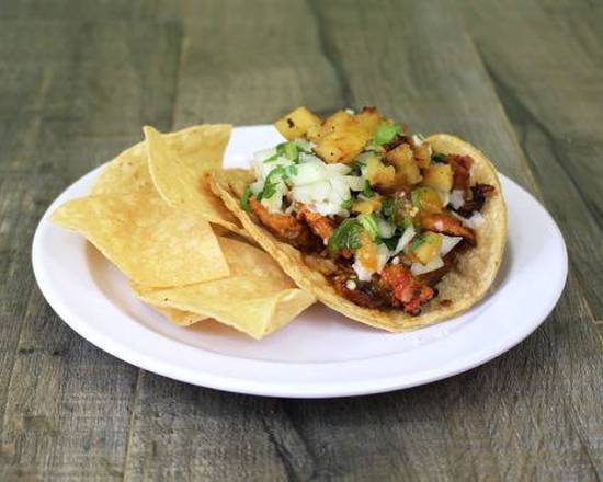 Order Al Pastor Taco food online from Benny's Tacos & Chicken Rotisserie - Culver City store, Los Angeles on bringmethat.com