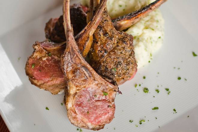 Order ROASTED RACK OF LAMB food online from Sullivan's store, Palm Desert on bringmethat.com