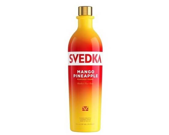 Order Svedka Mango Pineapple, 750mL vodka (35.0% ABV) food online from Woodbury Wine & Spirits store, ORLANDO on bringmethat.com
