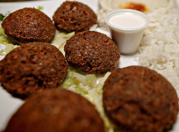 Order Falafel Plate (6 pcs) food online from Cafe Layal store, HOUSTON on bringmethat.com