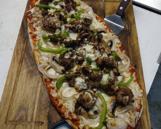 Order Philly Steak Pizza food online from Henry Pizza On The Flame Grill store, Daytona Beach on bringmethat.com