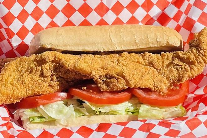 Order Southern Fried Fish PO Boy food online from Chicken King store, Fresno on bringmethat.com