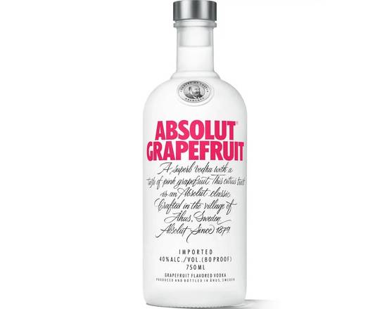 Order Absolut Grapefruit, 750mL vodka (40.0% ABV) food online from Xtra Liquors & Wines store, WEST MIAMI on bringmethat.com