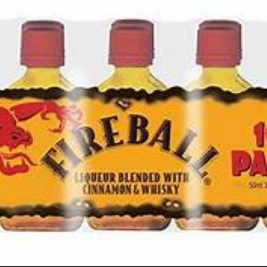 Order FIREBALL CINNAMON WHISKY 50ML,10 pack food online from Rocky Liquor store, Claremont on bringmethat.com