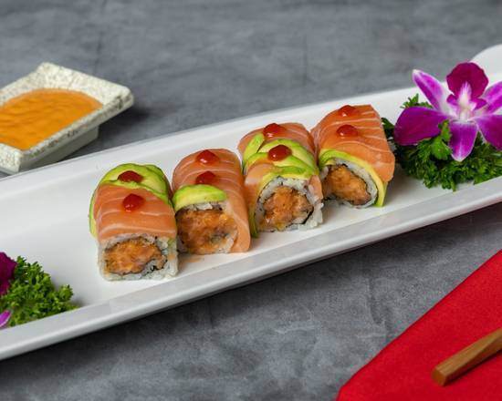 Order Double Salmon Roll food online from Sushi Bear Sushi & Grill store, Jacksonville on bringmethat.com