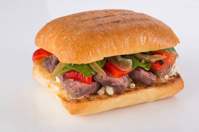 Order Grilled Prime Steak Panini food online from F2o Fresh to Order store, Johns Creek on bringmethat.com