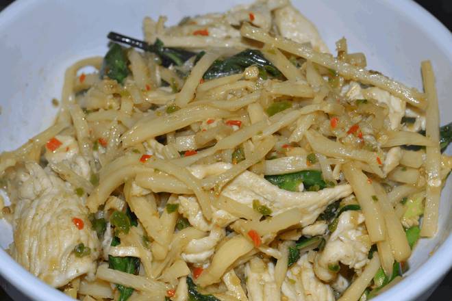 Order P32 Spicy Pad Ped Nor Mai **** food online from Madam Mam's store, Bee Cave on bringmethat.com