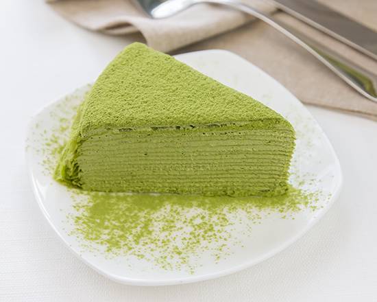 Order Matcha Crepe Cake 抹茶千层糕 food online from Kazan Ramen & Gyoza store, New York on bringmethat.com